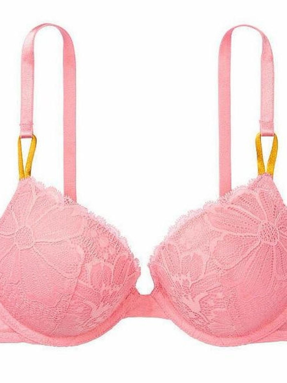 Victoria's Secret pink lace floral push up bra